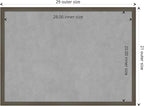 Amanti Art Grey Framed Magnetic Board 21x29 Medium Vision Board - Image 4