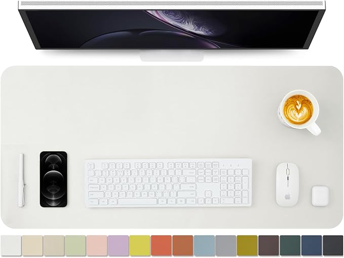 HOMIEAZICOZI Leather Desk Mat by HOMIEAZICOZI