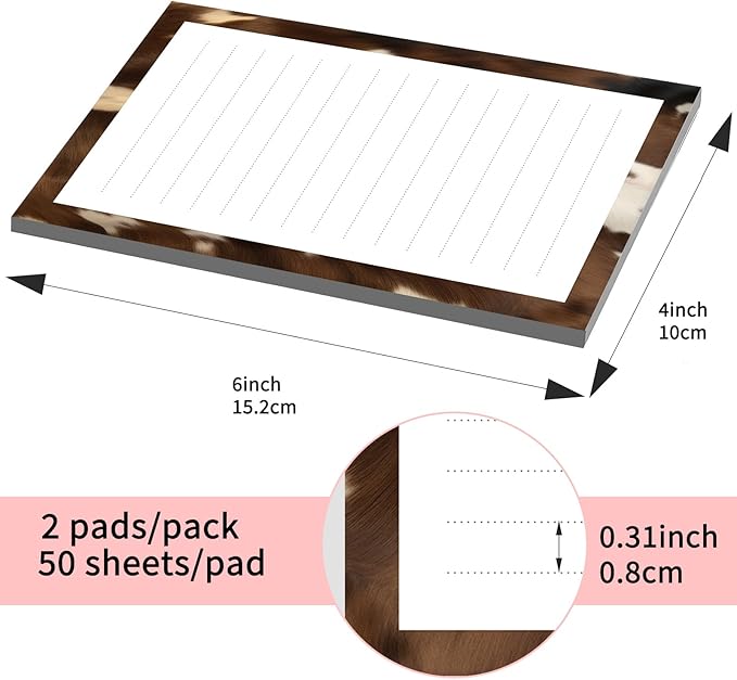 SXboxing Sticky Notes 4X6 Inches, 2 Pack Large Cute Self-Stick Pads, Bright - Image 4