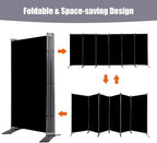 Room Divider 6FT Folding Privacy Screens, 6 Panel Partition Room Dividers - Image 3