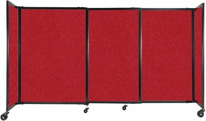 Versare Straightwall Sliding Portable Wall Partition | Freestanding Office by VERSARE