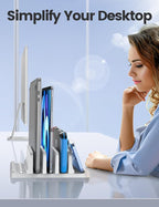 Vaydeer 3-Slot Vertical Laptop Stand Made of Premium ABS Plastics 5 in 1 Design - Image 6