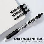 ParKoo Black Gel Pens, 100 Pack Quick Dry Retractable Medium Point 0.7mm - Image 8