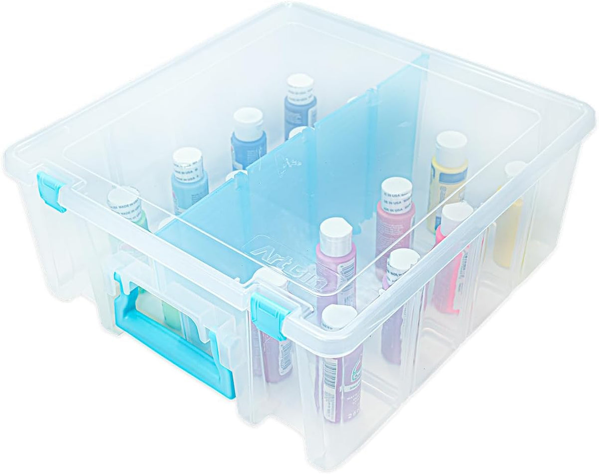 artbin super satchel double deep, 8-compartment craft box, main product view