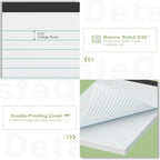 White Legal Pads 8.5 x 11 Narrow Ruled, 24 Pack Notepads College Ruled Pads of - Image 4
