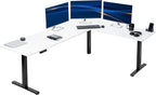 VIVO Electric Corner 84 x 63 inch L-Shaped Standing Desk, Memory Height by VIVO