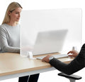 Acrylic Free Standing Screen, Desk Divider by Unknown