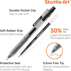 Shuttle Art Black Gel Pens, Ink Glide Series 60 Pack Retractable 0.5mm Fine - Image 3