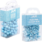 JAM PAPER Colorful Push Pins - Image 2