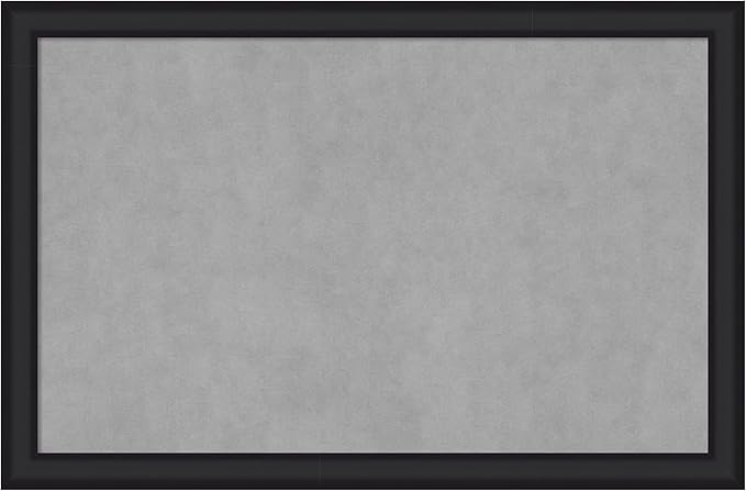 Amanti Art Black Framed Magnetic Board 23x35 Large Vision Board by AmantiArt