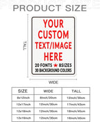 Custom Sign Personalized Custom Metal Sign, Customize - Image 6
