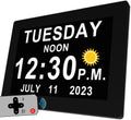 massii 27 alarms digital talking clock with time, main product view