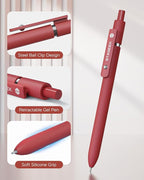 STAGEEK Red Gel Pens, Fine Point Retractable Smooth Writing Pens - Image 6