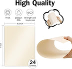 24 Sheets Cream Shimmer Cardstock 8.5 x 11 Ivory Paper, Goefun Off White Card - Image 2