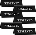 6 Pieces Plastic Reserved Table Sign Table Tent Wedding Guest Reservation Seat by Maitys