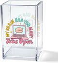 Vgrti My Brain Has Too Many Tabs Open Acrylic Cosmetic Pencil Pen Holder Cup by Unknown