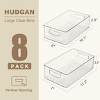 Hudgan Clear Storage Bins 8 Packs - Image 3