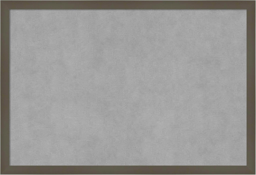 Amanti Art Grey Framed Magnetic Board 17x25 Medium Vision Board