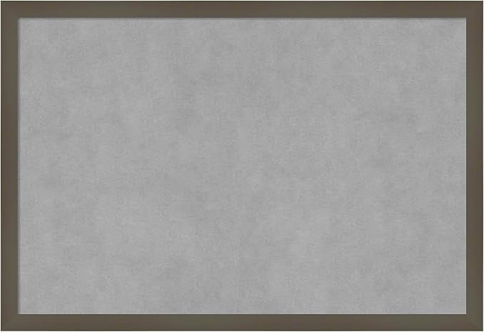 Amanti Art Grey Framed Magnetic Board 17x25 Medium Vision Board by AmantiArt