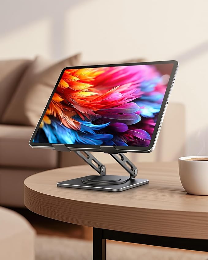 LOXP Adjustable Tablet Stand, 360 Rotating iPad Stand - Image 8