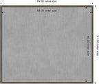 Amanti Art Grey Framed Magnetic Board 41x49 Oversize Vision Board - Image 4