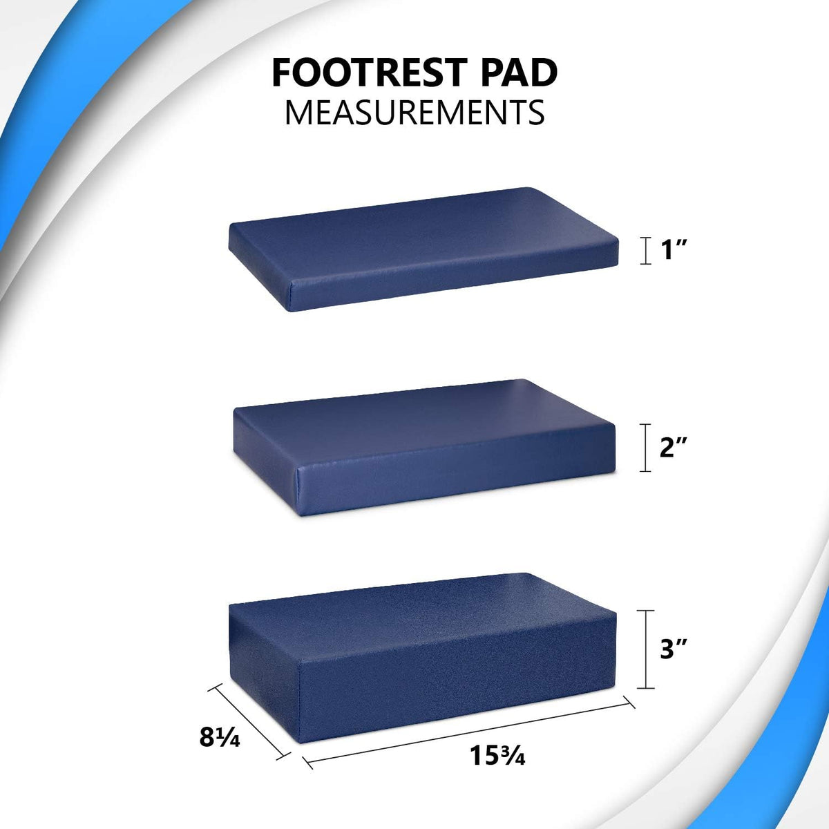 NYOrtho Wheelchair Foot-Rest Extender Elevating Pad - Leg Cushion Protector +...
