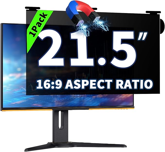 21.5 Inch Magnetic Hanging Computer Privacy Screen by Halloive