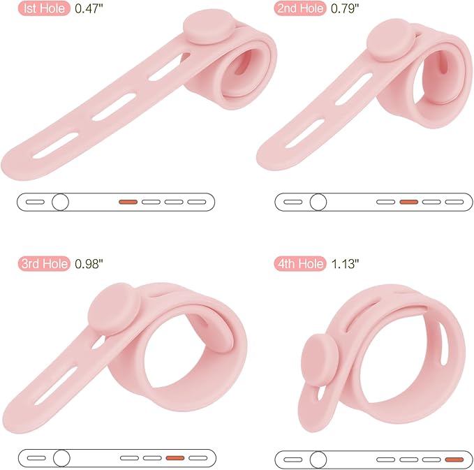 Donruby 24Pcs Silicone Cable Ties - Image 3