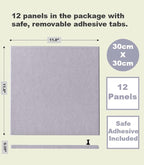 DECORITA Felt Wall Tiles | Large Cork Board Alternative | Aesthetic Felt - Image 3