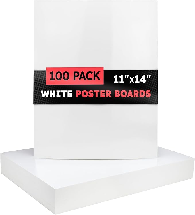 Hygloss Medium Poster Board 11x14 by HyglossProductsInc