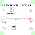 Print It - Vellum Bristol Colored Cardstock Cover Paper, 67 Lb, 8.5" X 11” - Image 3