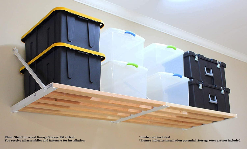rhino shelf universal garage storage kit - 8, side view