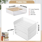 4 Tier Desk Organizer, Stackable Paper Tray Organizer - Image 5
