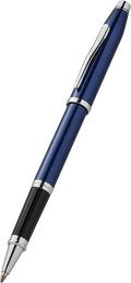 Cross Century II Polished Translucent Cobalt Blue Engraved Diamond Pattern by Cross