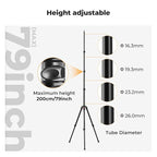 K&F CONCEPT Extendable Photography Stand, Adjustable 6.56ft/78.7"/2M Aluminum - Image 7