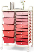 DORTALA 15-Drawer Rolling Storage Cart by DORTALA