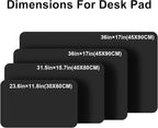 PU Leather Desk Pad Protector Gaming Mouse Pad Non Slip Desk Mat - Image 7