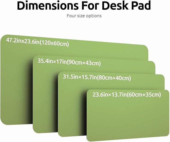 YSAGi Leather Desk Protector, Office Mat, Large Mouse Mat, Non-Slip PU Leather - Image 8