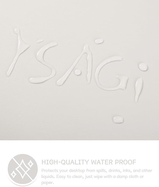 YSAGi Non-Slip Leather Desk Pad Long Size, Waterproof Laptop Computer Desk - Image 4