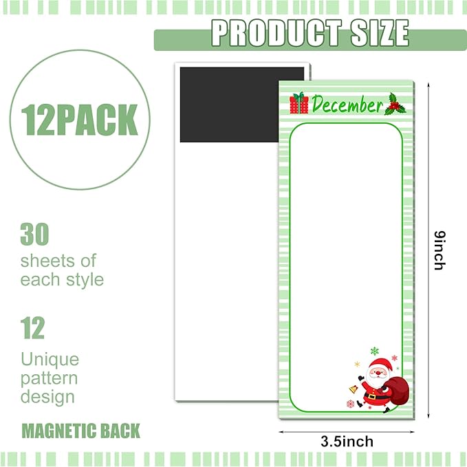 Gersoniel 12 Packs Magnetic Notepads - Image 2