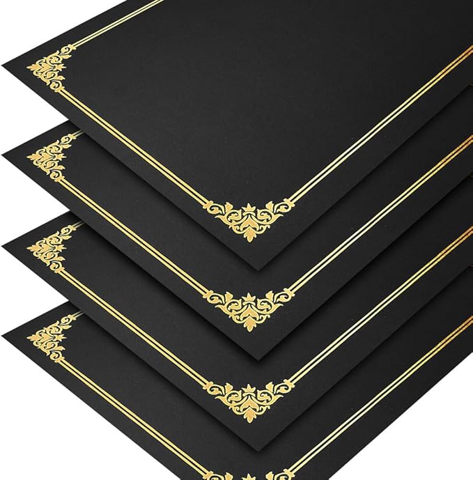SUNEE Certificate Holders, Diploma Covers Gold Foil Border, - Image 2
