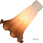 Bieye LS09S Lily Flower Blown Glass Lampshade - Image 2