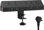 Jgstkcity Desk Clamp Power Strip, 45W Fast Charging Station, 4 USB-C, 4 USB-A by Jgstkcity