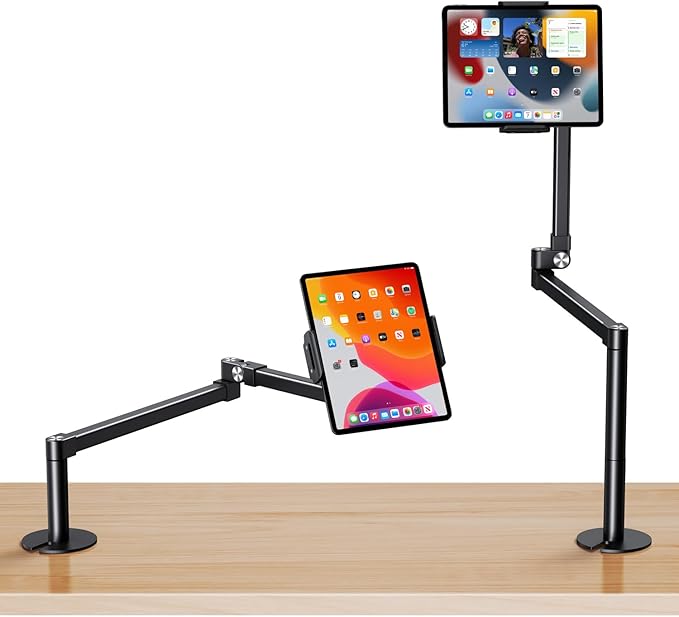 elitehood Long Arm iPad Desk Mount by Builtyourelitelive