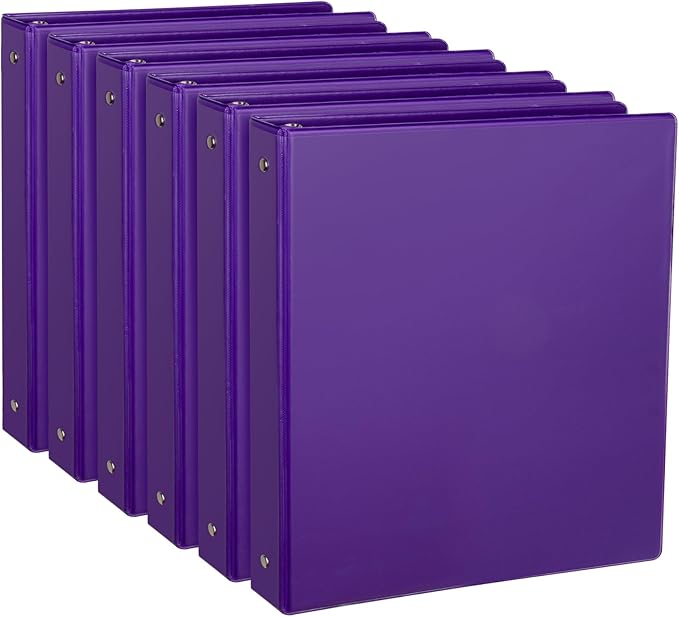 CIXILDTS 1-Inch Round Ring Binder, Standard 3 Ring Binder Fit Letter Size Paper by CIXILDTSOffice