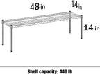 Regal Altair 14" Deep x 48" Wide x 14" Height Wire Shelving Kit | 1-Tier | NSF - Image 3