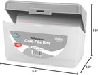 Enday Index Card Holder Grey, 3x5 Note Flash Card Organizer Case, Stackable - Image 8