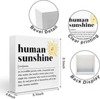 Sunshine Gifts for Women, Inspirational Gifts Human Sunshine Wood Box Sign - Image 2