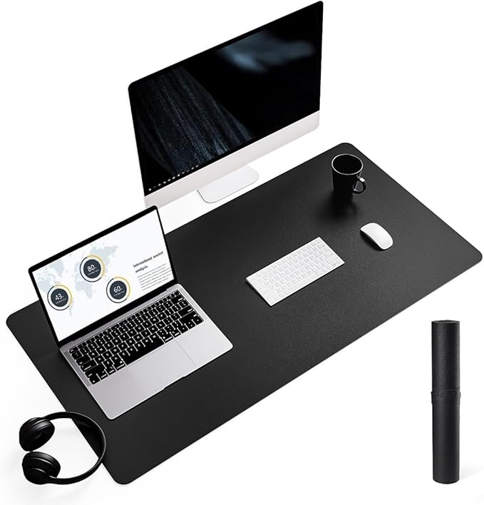 YSAGi Non-Slip Leather Desk Pad L Size, Waterproof Laptop Computer Desk by YSAGi