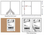 BESTEASY 1000 Round Corner Half Sheet Self Adhesive Shipping Labels - Image 2